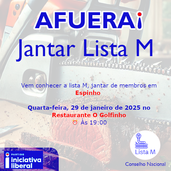 📢 Não percas!

Vem conhecer a lista M, num jantar com alguns dos seus membros em Espinho 

🗓 Quarta-feira, 29 de janeiro de 2025 no Restaurante O Golfinho
⏰ Às 19:00
📍docs.google.com/forms/d/1W_aLi…

👉 Organizado Lista M Conselho Nacional.