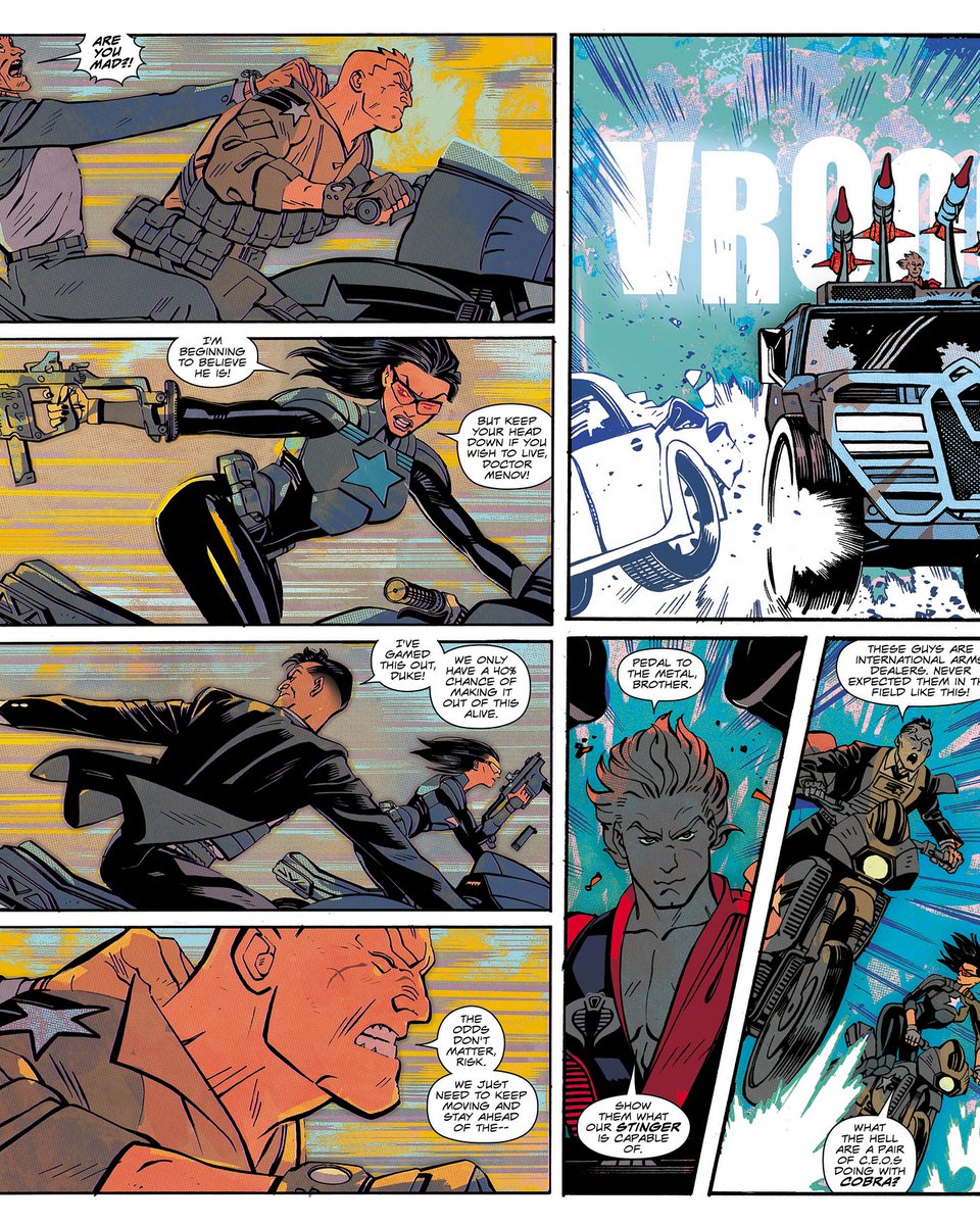 _CIAD_'s tweet photo. Many thanks to @skyboundent for our first look at G.I.Joe #4! This issue is set to drop Feb 19,2025. That FANG cover will be mine, oh yes, it will be!
#surveillanceport #skyboundentertainment #imagecomics #gijoe #cobra #joshuawilliamson #tomreilly #jordiebellaire #ruswooton https://t.co/pdhYQtY3VX