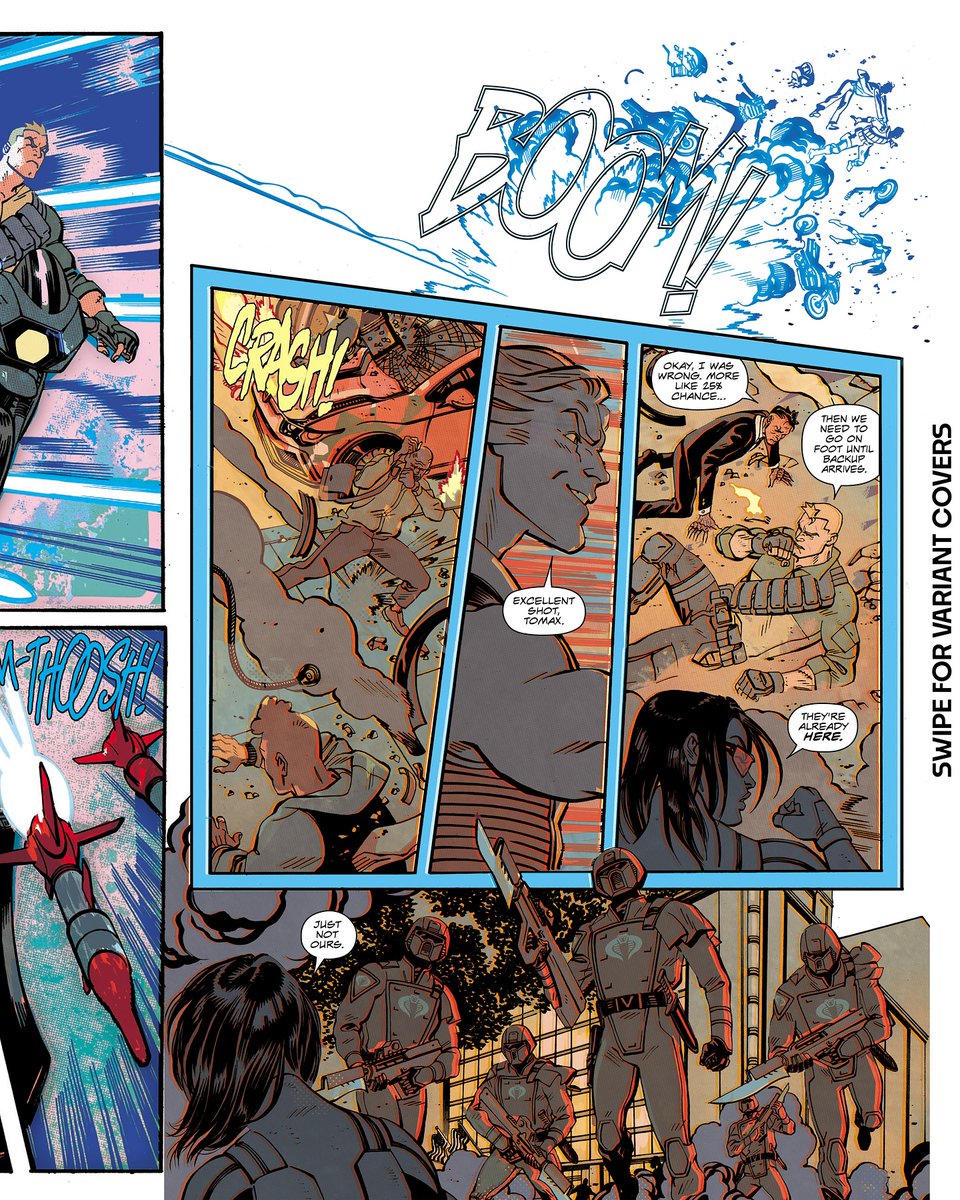 _CIAD_'s tweet photo. Many thanks to @skyboundent for our first look at G.I.Joe #4! This issue is set to drop Feb 19,2025. That FANG cover will be mine, oh yes, it will be!
#surveillanceport #skyboundentertainment #imagecomics #gijoe #cobra #joshuawilliamson #tomreilly #jordiebellaire #ruswooton https://t.co/pdhYQtY3VX