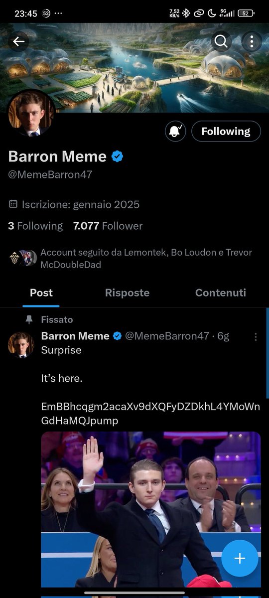 AndyFreecs6's tweet photo. @MemeBarron47 the Blue checkmark fits you very well 😁 $BWT https://t.co/yk4mdEMeI1