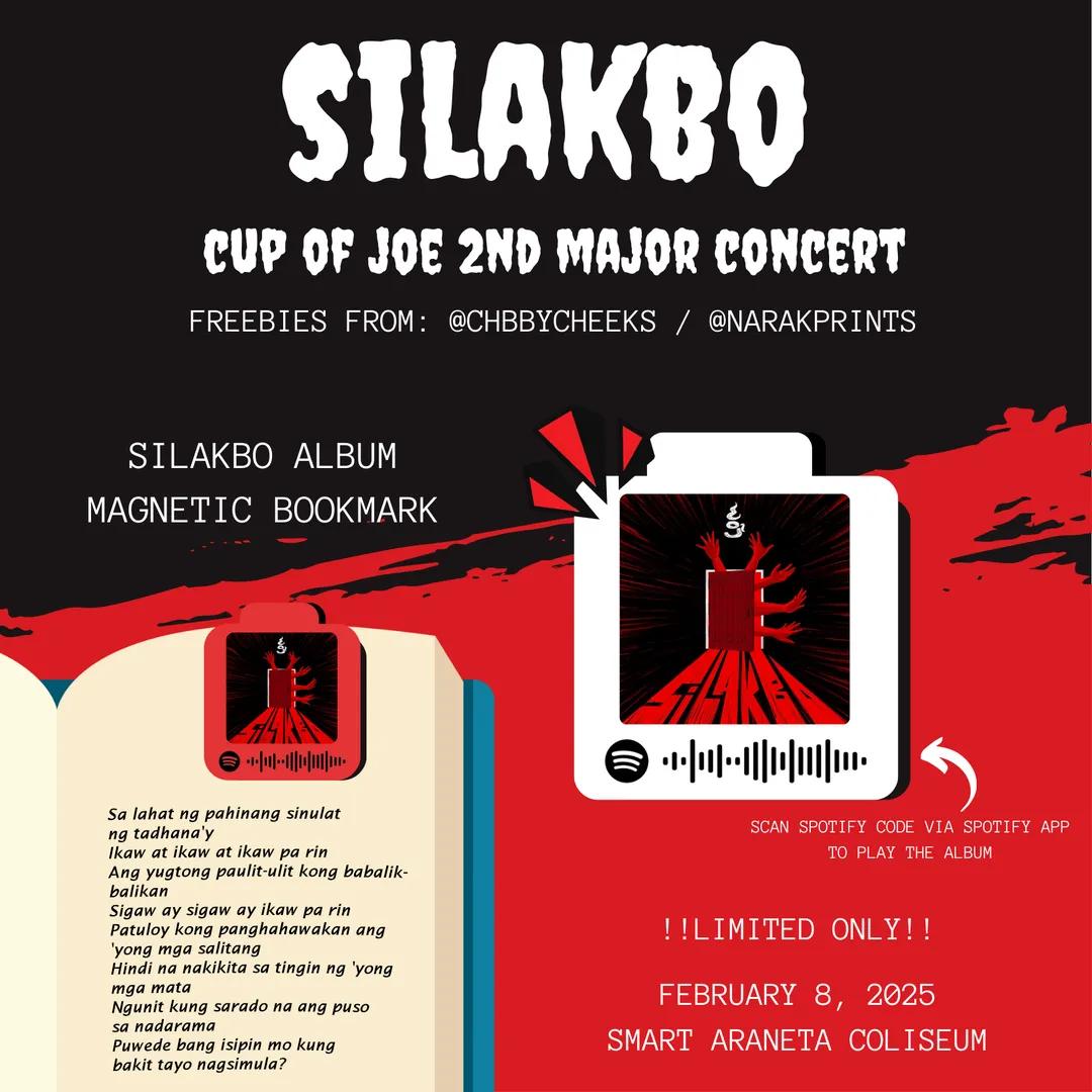 chbbycheeks's tweet photo. 🔥 #COJSilakboTheConcert FREEBIES 🔥

- qrt/rt this post
- follow @NarakPrints 
- limited qty 
- DAY ONE ONLY

see youu sa araneta joewahs 🫶
#SilakboCOJ #Silakbo #CupOfJoe @cupofjoemusic https://t.co/ZFsRPb3fO9