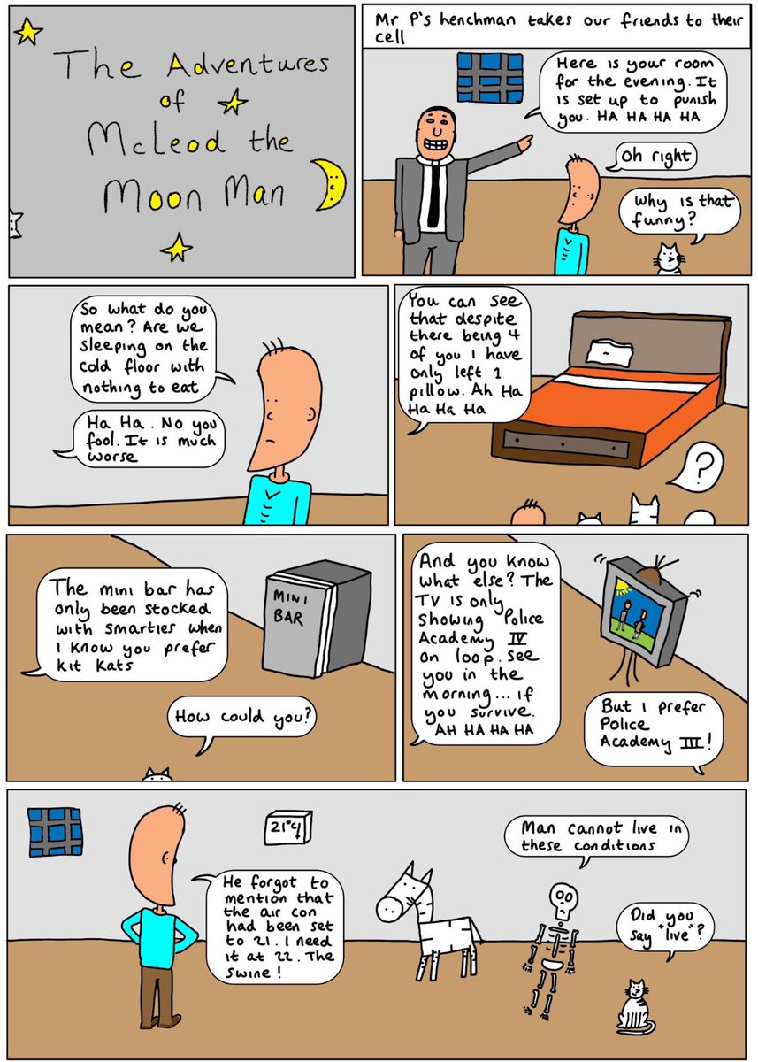 McleodMoonMan's tweet photo. Book 3: Mcleod the Moon Man Meets the Podfather Page 28: Mcleod and the horrors of captivity #mcleodthemoonman #comicbooks #comics https://t.co/NLXPQP801n