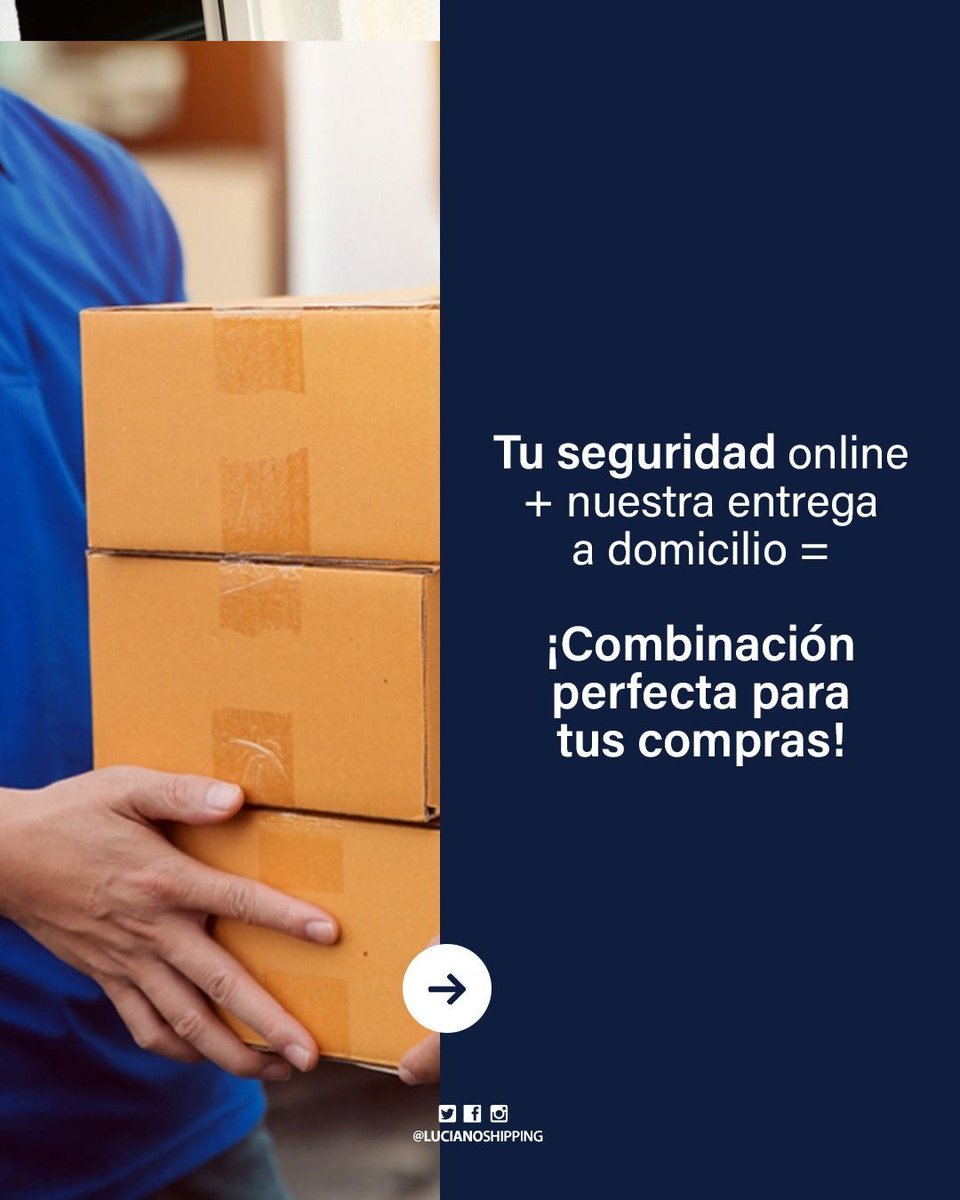 LucianoShipping's tweet photo. 🌐 Aprovecha la comodidad de comprar desde casa, pero no olvides proteger tu información personal y tus datos bancarios con buenas prácticas de seguridad. 🔒💳
Cuando ya tengas todo listo en tu carrito, nosotros nos encargamos del resto. 🚛 

🌎  https://t.co/NkAsDTrnQp

#EEUU https://t.co/CvvAp598sv