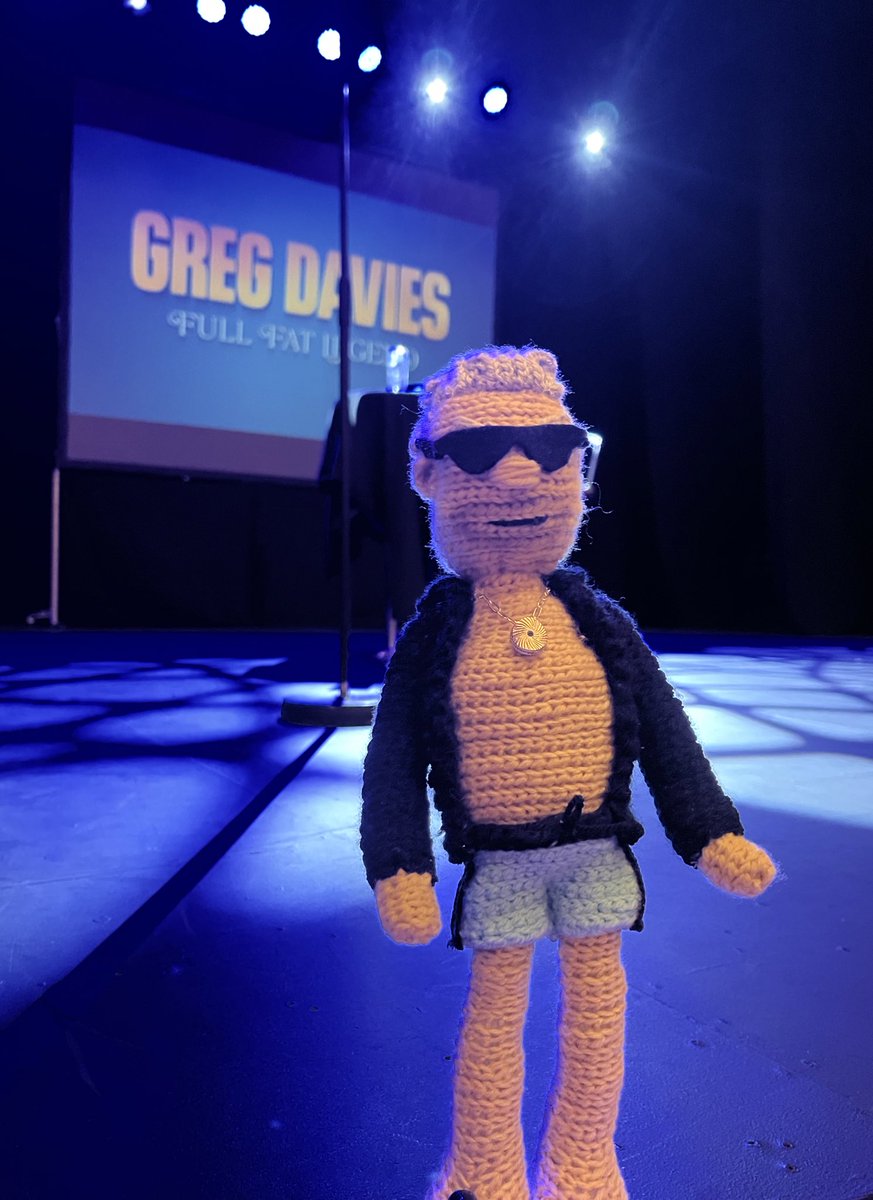 chobbs_x's tweet photo. Just got back from watching Full Fat Legend and of course had to crochet a mini Greg to take along. https://t.co/6DuC7UK8pS