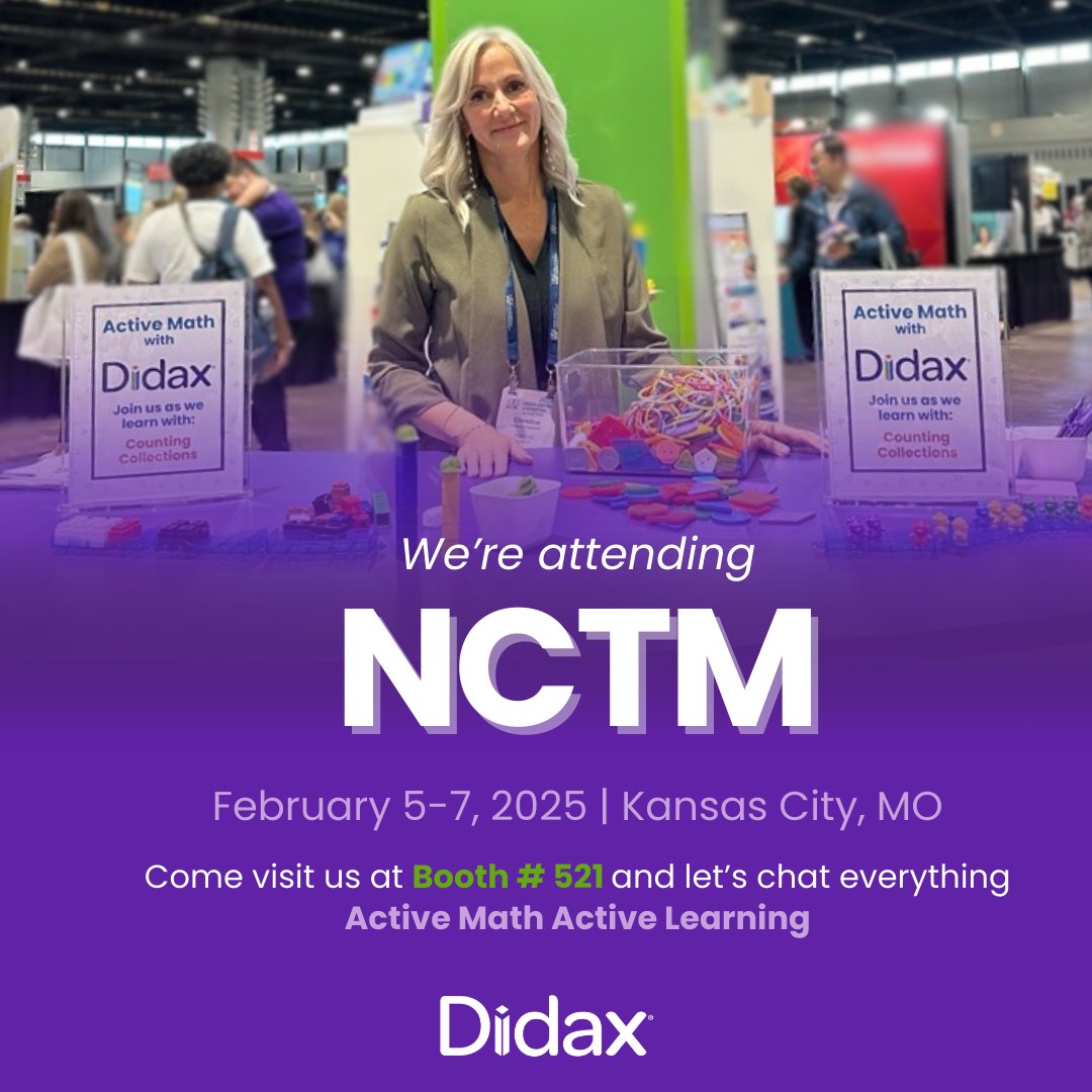 Will we see you in Kansas City, MO for the <a href="/NCTM/">NCTM</a> Spring Conference? 🤩

Make sure to stop by Booth 521 for some exciting prizes! 🤫

We can’t wait to meet all the amazing educators attending the show. See you there! 👀

#NCTMKC25 #NCTMSpringConference #NCTM