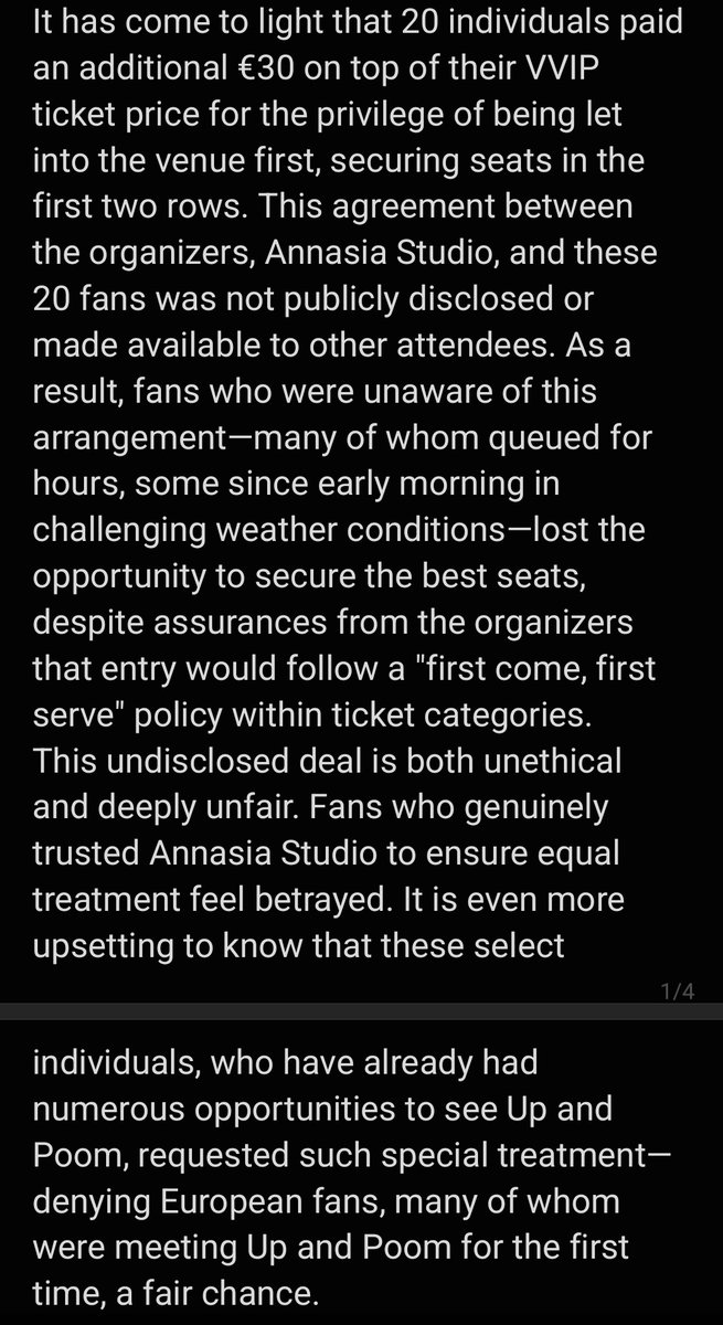 byunlights04's tweet photo. As a fan who went to the #UpPoomFanmeetinginParis, I feel it is important to address an incident that has left me and many others deeply disappointed and sad.
#uppoom #poompps #uppoompat  #MyStandInWorldTour https://t.co/8laBC9vwDh