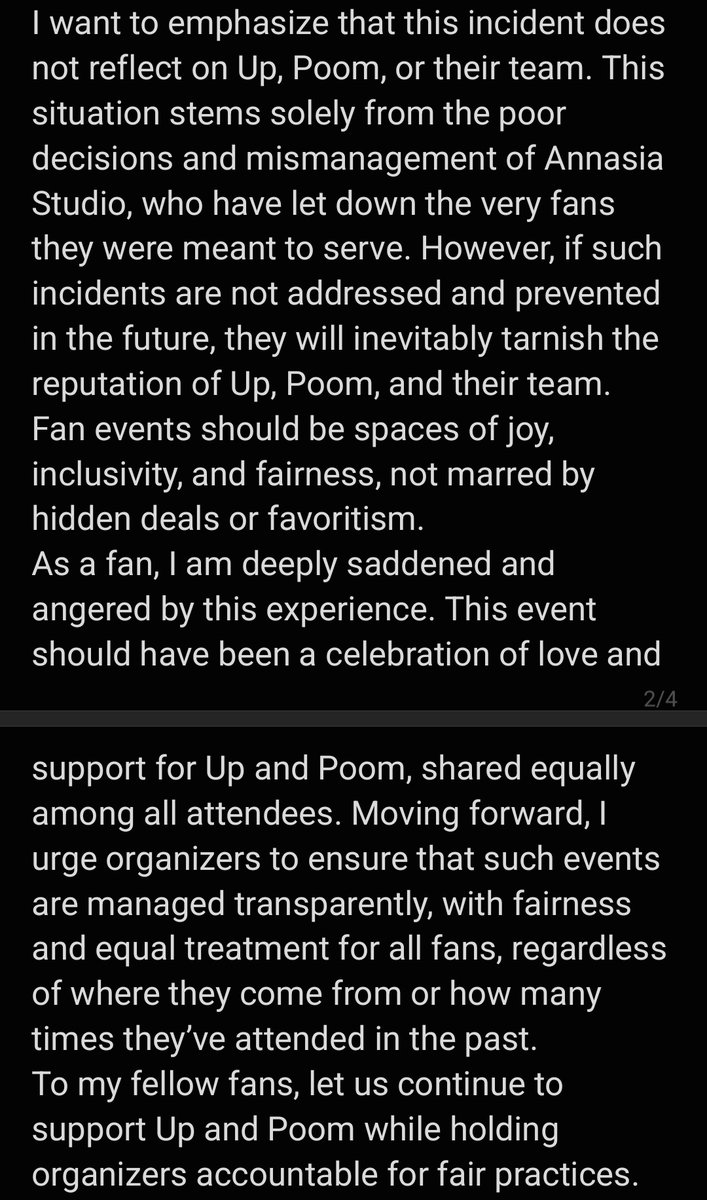 byunlights04's tweet photo. As a fan who went to the #UpPoomFanmeetinginParis, I feel it is important to address an incident that has left me and many others deeply disappointed and sad.
#uppoom #poompps #uppoompat  #MyStandInWorldTour https://t.co/8laBC9vwDh