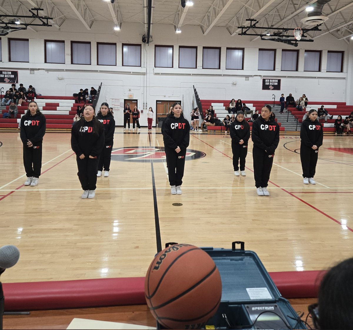 CPHS_Athletics's tweet photo. #CPDT Halftime Performance!
#GoRedRaiders! https://t.co/hDZBxabAUa