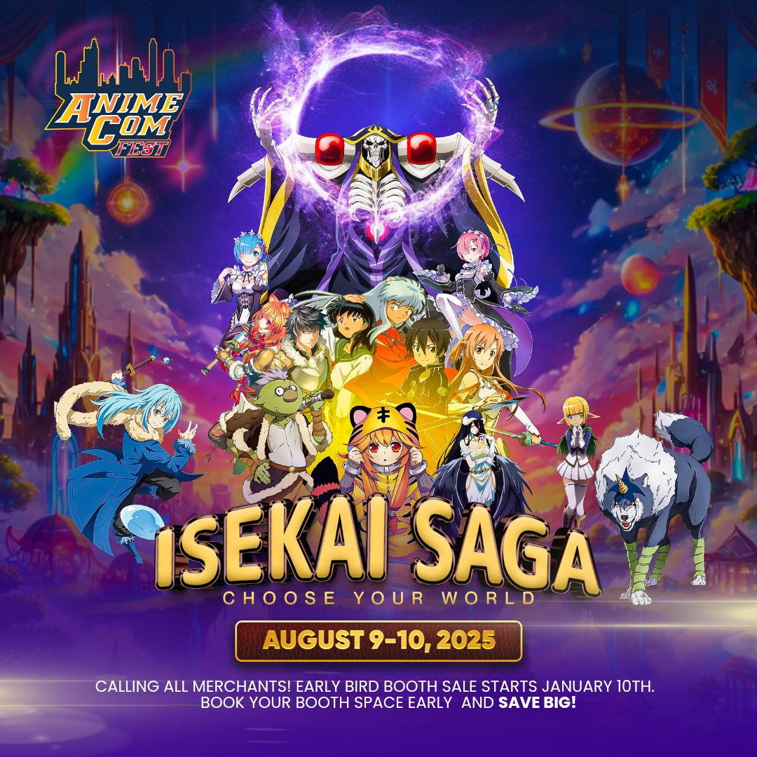 📢 AnimeCom Fest 2025: Isekai Saga - Choose Your World! 🌏✨ 

Get ready to step into the worlds of your favourite isekai adventures! Mark your calendars for August 9-10, 2025, as we take you on an unforgettable journey at AnimeCom Fest. 

#Animecomfest #animecon #visitjamaica