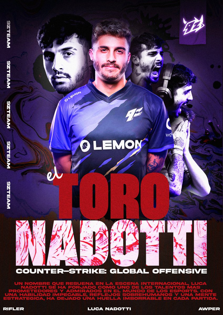 TiKeyDesign's tweet photo. Fan póster @LuknCSGO

Hace dos años hice uno con su ingresó a 9z y la rompió, sigamos con la tradición para que la rompa en 2025.
@9zTeam @FrankkasterX 
Vamo 9z carajo https://t.co/D0uuDgTCJC