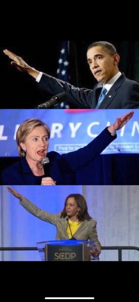 Snakebite8974's tweet image. Well known Democrats giving the "Nazi Salute", they've been doing it for quite some time...