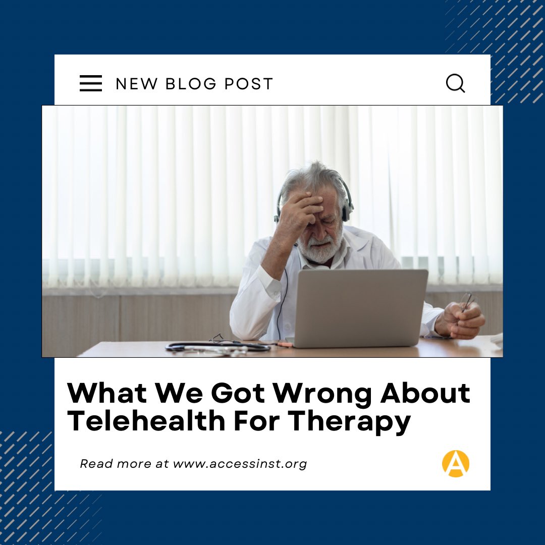 Telehealth was suppose to improve access to therapy, but its widening disparities instead. How did we get it so wrong, and what can be done to reverse the trend? 

Link in bio for the full blog post!