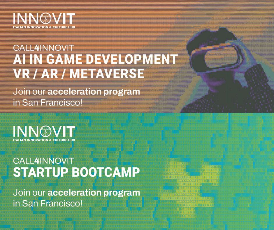 🔔 LAST CALL FOR APPLICATIONS!

Are you an Italian Tech/AI Startup? 
Scale your innovation in Silicon Valley with INNOVIT!

🗓️ Deadline is TOMORROW, Jan 29: 
Apply here: call4innovitsf.com

#CALL4INNOVIT #Startups #Innovation