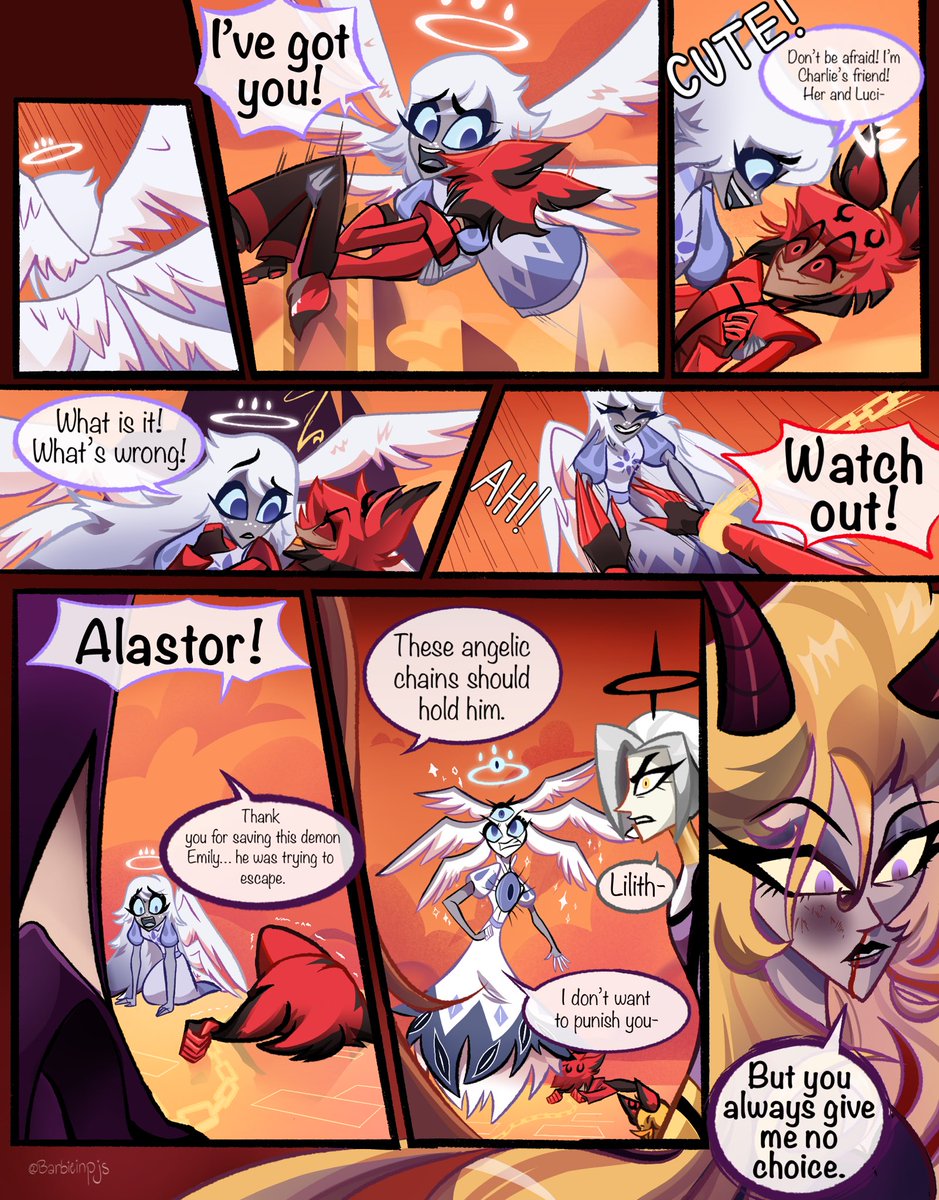 Barbieinpjs's tweet photo. Secret Keepers part 20
Wow I can’t believe I’ve made 20 parts to this guess I can’t stop now😅. Also I have bsky🦋now it’s the same name, I’ll be posting there in addition to here! Love you guys!!#radioapple #appleradio #alastor #lucifer #lilith https://t.co/QgjrT14BYz