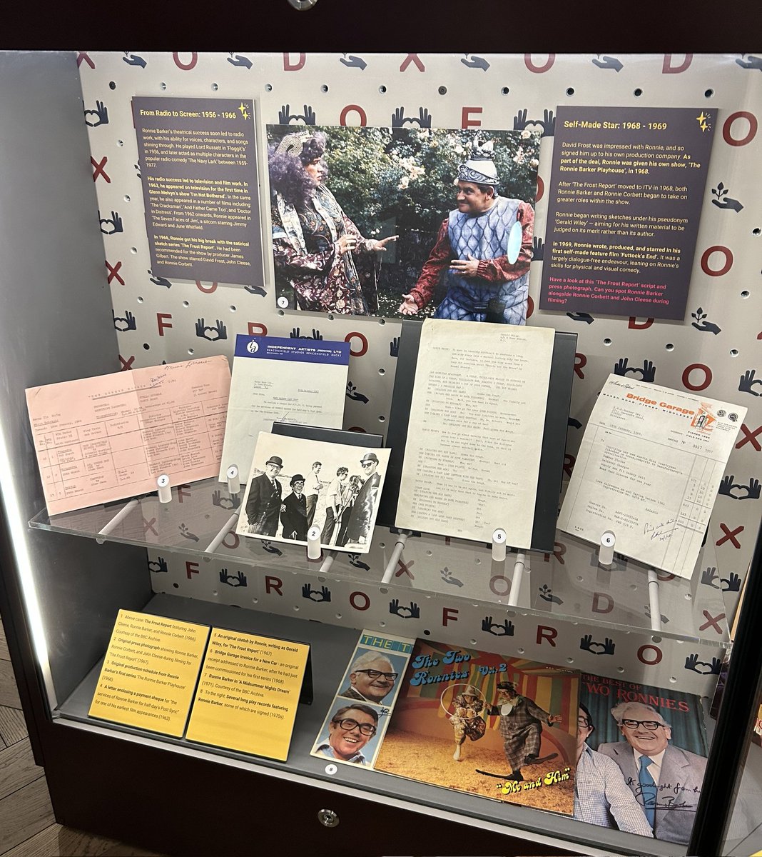 two_ronnies's tweet photo. Here are some more of the items featured in the @MuseumofOxford Ronnie Barker exhibition

Our personal favourite is the invoice for a new Mini Countryman, purchased by Ronnie just a few weeks after being given his first series - The Ronnie Barker Playhouse.

Have you visited yet? https://t.co/YCTM7bHGJS