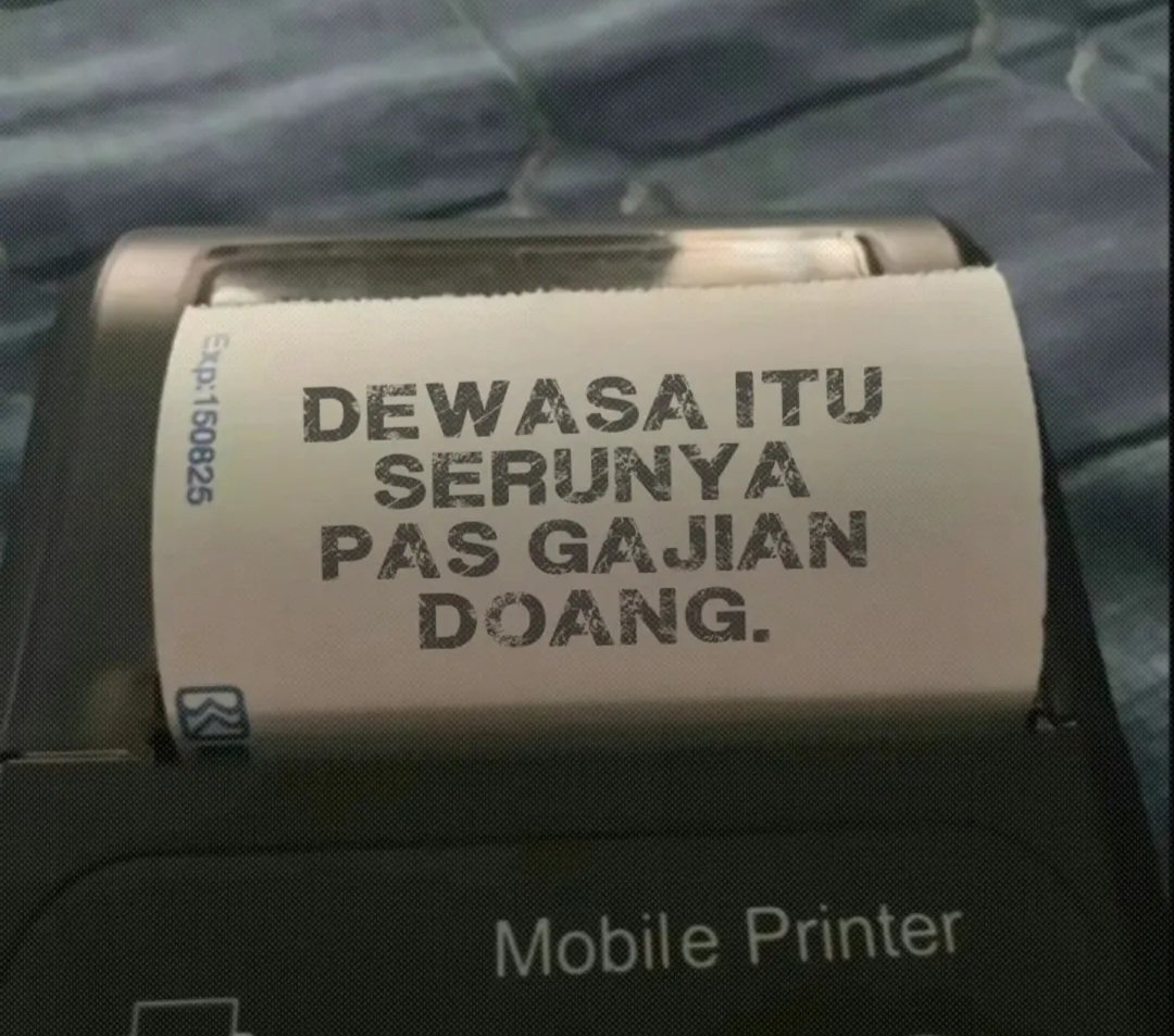 Dewasa itu serunya pas gajian doang