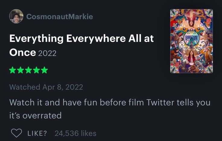 zoerosebryant's tweet photo. feel like this was prophetic for every big movie that’s come out since it was posted https://t.co/yDtKJcX36x