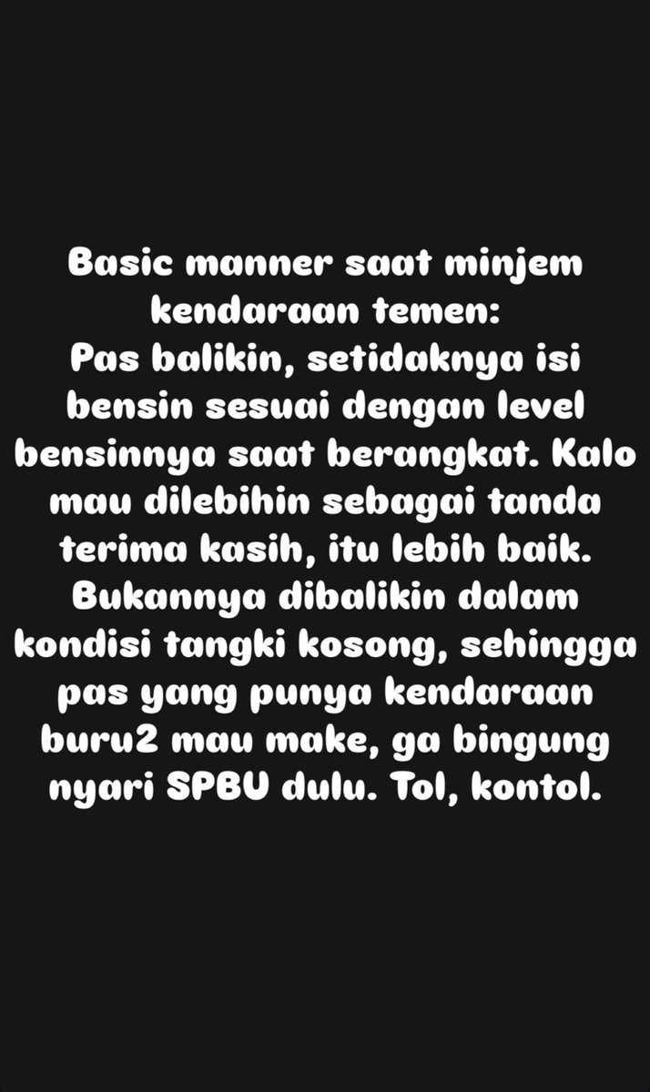 shitlicious's tweet photo. Berangkat utuh, balikin utuh. Simpel, tapi banyak orang yang gak mau ngerti. https://t.co/zO9eISfY4a