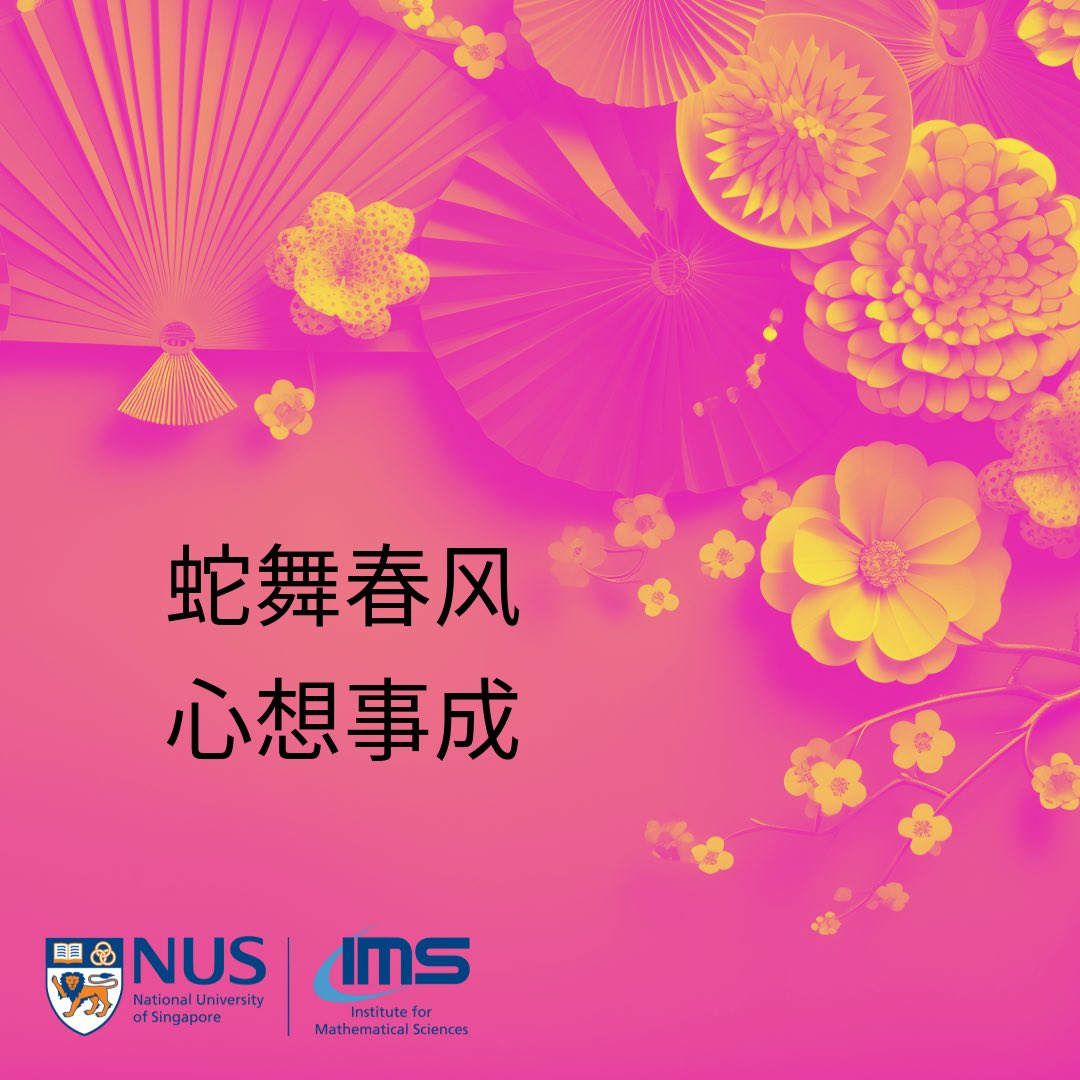 Institute for Mathematical Sciences at NUS tweet media