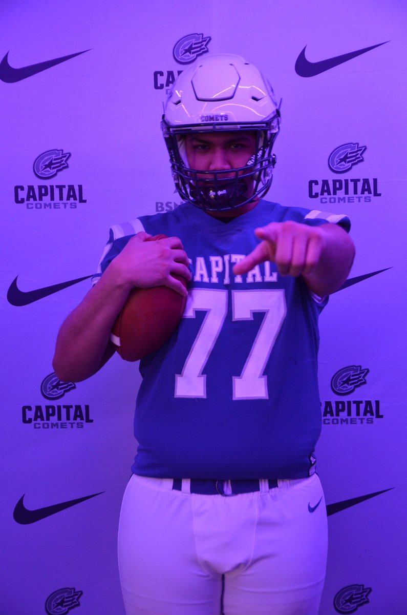 GrayJoaquin06's tweet photo. #AGTG After a great conversation and visit with @CoachFoos, I am blessed to receive an offer from Capital! @CapitalU_FB @CoachBenBurns @Nfisanick34 https://t.co/SGRNaY5Sm6