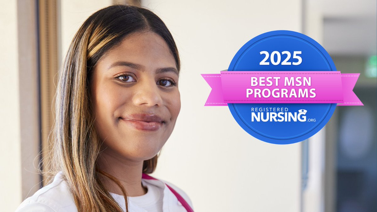 SMU’s Master of Science in Nursing (MSN) has earned the 4th spot on <a href="/nursingorg/">RegisteredNursing.org</a>'s list of top MSN programs in California for 2025.✨

To learn more about this recognition, click here: smu.pub/40OLG2V?utm_so…

#SamuelMerrittUniversity | #SMU | #MSN | #Nursing