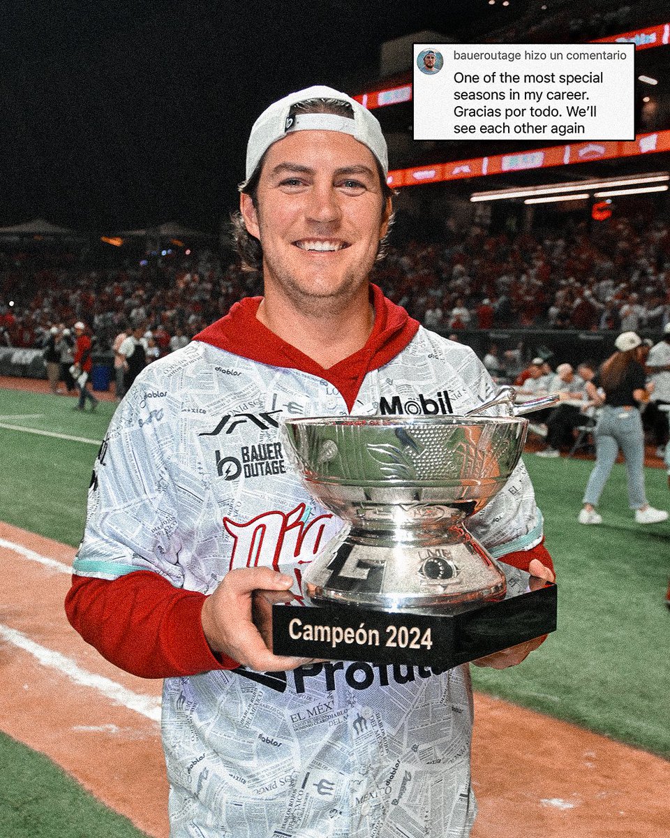 LEYENDA 👑 <a href="/BauerOutage/">Trevor Bauer (トレバー・バウアー)</a> 🗡️

- Pitcher del año
- ⁠Campeón de juegos ganados 
- ⁠Campeón de ponches 
- ⁠Récord de más ponches en un juego de nueve entradas (19)
- ⁠Campeón Zona Sur
- ⁠Campeón Serie del Rey 
- ⁠Juego de Estrellas 2024
- ⁠Lanzó dos innings inmaculados