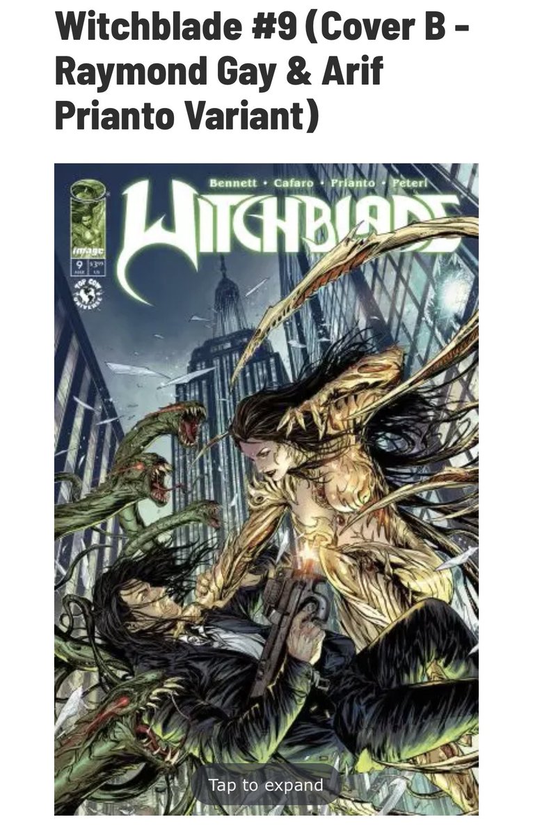 Witchblade#9 cover B. Finally get to reveal my cover for the awesome folks <a href="/TopCow/">Top Cow</a> colors by the phenomenal Arif Pranto and line art by me. Preorder before 2/17/25 #witchblade #topcow