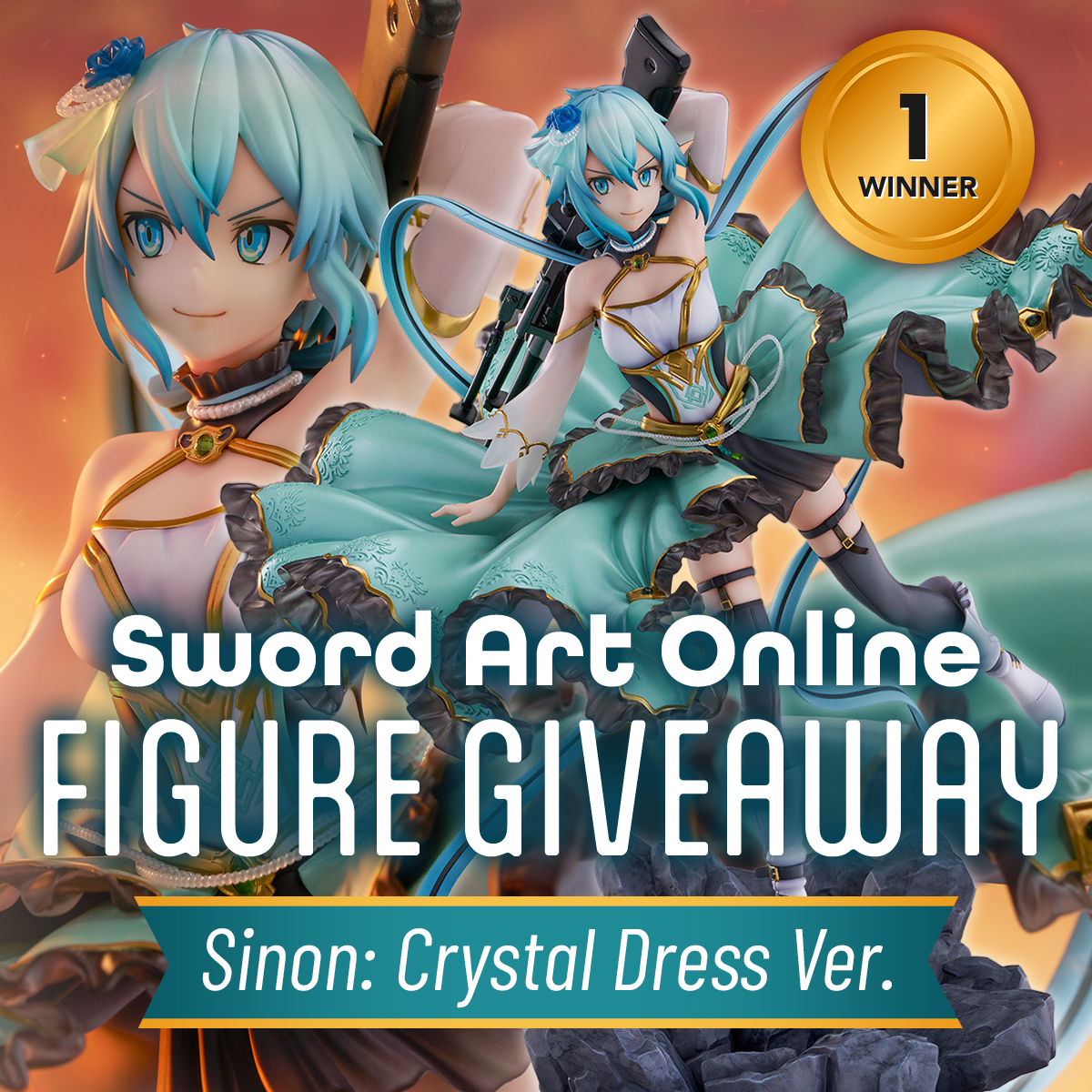 TokyoOtakuMode's tweet photo. 🩵✨Figure Giveaway✨🩵

Enter to win the latest #SwordArtOnline 1/7 scale figure of #Sinon made by SHIBUYA SCRAMBLE FIGURE! 

⚠️ How to Enter
➡️ Follow @TokyoOtakuMode &amp; Repost!

🔻Pre-order Info &amp; Pics🔻
https://t.co/BSMUXOV31O

#Giveaway ends Feb. 4th, 2025 (PST) https://t.co/vOUcq5dBVc