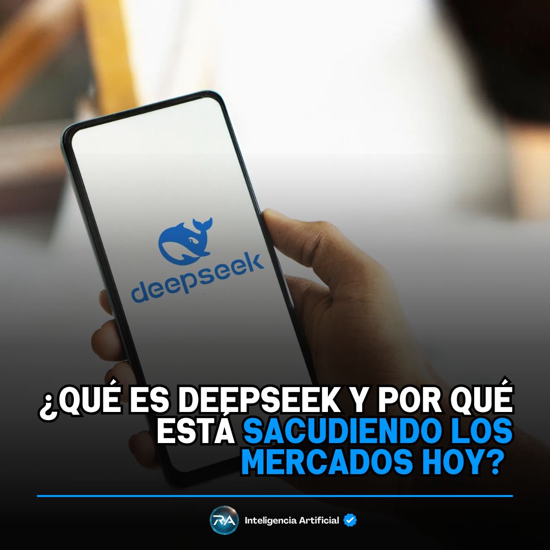 📉 Un terremoto en el mercado tecnológico

Hoy, los mercados globales fueron sacudidos por la llegada de DeepSeek, una startup china de inteligencia artificial que promete cambiar las reglas del juego. Su modelo de IA eficiente, de bajo costo y menos dependiente de grandes