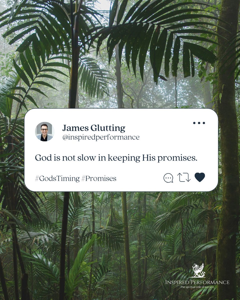 inspiredper's tweet image. God’s timing is perfect—He works slowly to build faith and suddenly to fulfill promises. Don’t give up in the waiting; your breakthrough could be moments away! 
Tag someone you want to inspire.

#InspiredPerformance #GodsTiming #Promises