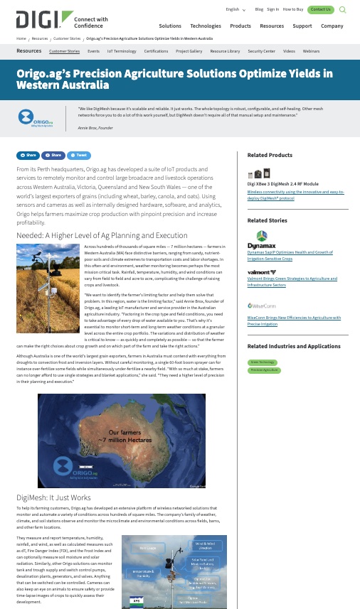 We are a proud partner of our US Partner Digi, being part of giving us the edge in Agri Technology, read the article here: digi.com/resources/cust…
.
.
#agtech #agriculture #farming #Agribusiness #sustainability #digitalfarming #weather