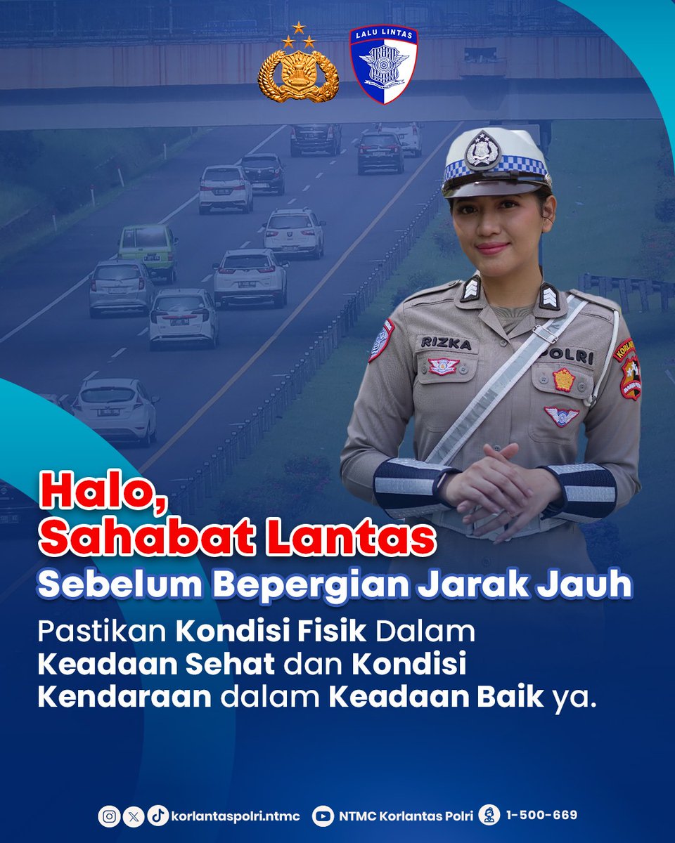 NTMCLantasPolri's tweet photo. Are u ready? Sebelum perjalanan jarak jauh tidur yang cukup ya 🫶🏻

#NTMCKorlantasPolri
#KorlantasPolri
#PolantasHadirUntukNegeri
#Polantas
#LaluLintas
#infolalulintas 
#lalulintas 
#liburimlek
#liburpanjang https://t.co/NHmIHZWrTo