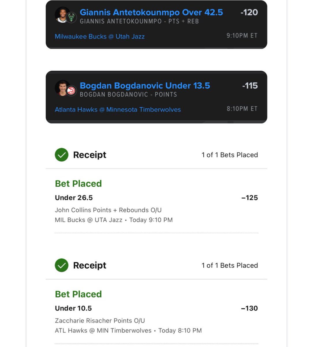 OddsandPicks's tweet photo. These are the NBA props I posted to subs at 6:30am EST

Lines and odds have changed since then for most of these 

#GamblingTwitter #GamblingX https://t.co/SsZt4Rxn8G