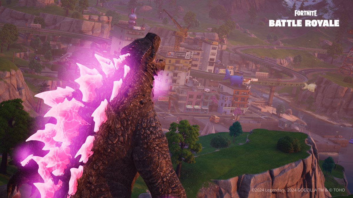 Fortnite_ES's tweet photo. La tasa de aparición de portales de Godzilla se ha reducido ligeramente: .... por ahora.

A finales de esta semana, los portales volverán a aparecer en todas las partidas cuando concluya el enfrentamiento titánico el 31/01‼️ https://t.co/TpwpqZFlJ6