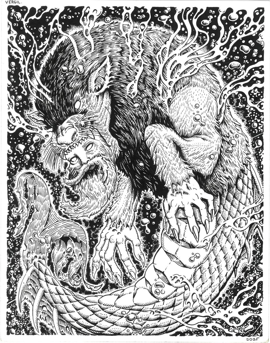 bastisantosART's tweet photo. "Mer-Lion"

Ink on Paper, 11in x 14in

Inspired by the Singaporean Sculpture

#art #ArtistOnTwitter #drawings #illustration #artmoot #InkYourIdeas https://t.co/SGEsq5hso6