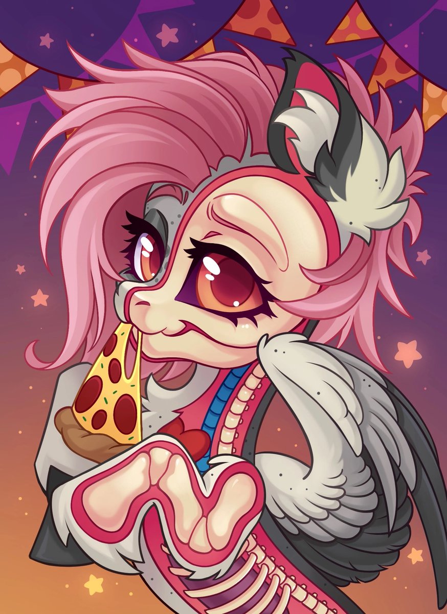 _ROZMED_'s tweet image. Drawing of my OC
It was made for Halloween, but I'm only posting it now😅…
#mlp #pony