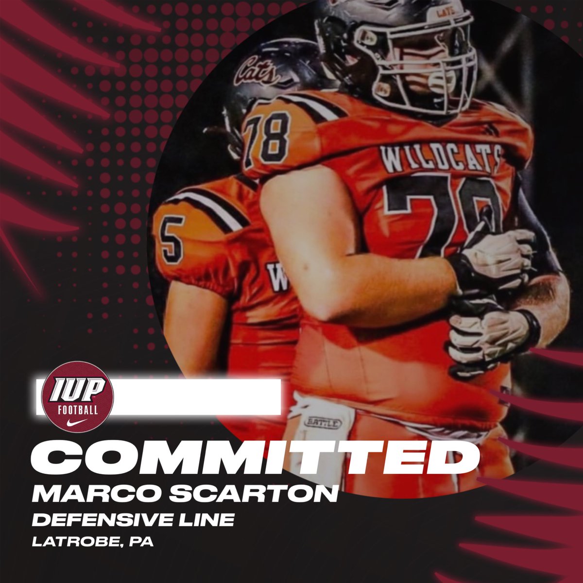 Marco Scarton (@marco_scarton78) on Twitter photo After much thought and consideration, Iām excited to announce my commitment to <a href="/IUPfootball/">IUP Football</a> to continue my academic and athletic journey! Thank you to my family, coaches, teammates, and everyone who has supported me along the way. Iām truly blessed. After much thought and consideration, Iām excited to announce my commitment to <a href="/IUPfootball/">IUP Football</a> to continue my academic and athletic journey! Thank you to my family, coaches, teammates, and everyone who has supported me along the way. Iām truly blessed.