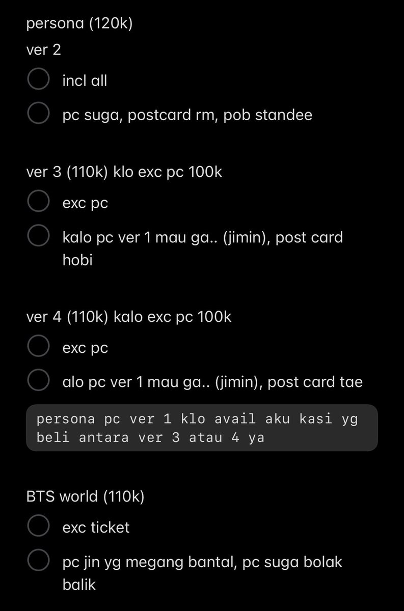 chinchiculla's tweet photo. gud morning mau drop pl (dah mengusahakan underprice boleh nego tipis🙏🏻)

semua EXCLUDE poster (cm kalo ikhlas posternya ditekuk2 gpp aku kasi😁)

BLM incl packaging ia

mau liat condi dm aja yh https://t.co/qRFcD4zuDl