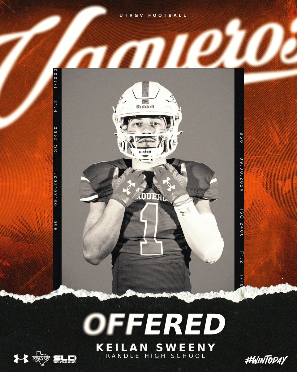 Keilan Sweeny #4way_kid (@4way_kid) on Twitter photo After a great official visit i’m blessed to receive my first D1 offer to UTRGV ✌🏽
<a href="/BrianRandle40/">#nodayzoff</a> <a href="/CoachHill_7/">stephen.hill</a> <a href="/CoachTBush/">Travis Bush</a> <a href="/CoachGHenderson/">Gunnar Henderson</a> <a href="/Coach_Vigne/">Jayson Vigne</a> <a href="/CoachWash17/">Mark Washington</a> <a href="/CoachHaack09/">Brooks Haack</a> After a great official visit i’m blessed to receive my first D1 offer to UTRGV ✌🏽
<a href="/BrianRandle40/">#nodayzoff</a> <a href="/CoachHill_7/">stephen.hill</a> <a href="/CoachTBush/">Travis Bush</a> <a href="/CoachGHenderson/">Gunnar Henderson</a> <a href="/Coach_Vigne/">Jayson Vigne</a> <a href="/CoachWash17/">Mark Washington</a> <a href="/CoachHaack09/">Brooks Haack</a>