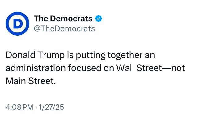 yashar's tweet image. The Democratic Party thinks it’s running against Bob Dole and Mitt Romney instead of Donald J. Trump and his MAGA coalition. 

Such bland, weak messaging.