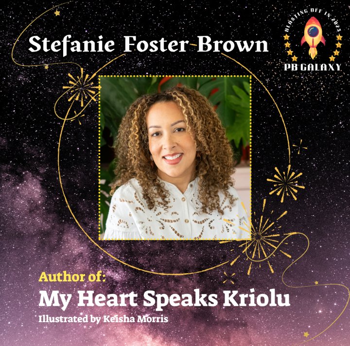 PB Galaxy (@pbgalaxy25) on Twitter photo Introducing PB Galaxy crew member Stefanie Foster Brown! <a href="/StefFosterBrown/">Stefanie Foster Brown</a>
πβ¨ππ
Stefanie's debut picture book MY HEART SPEAKS KRIOLU from <a href="/SimonKIDS/">Simon Kids</a> with illustrations by Keisha Morris releases in November 2025. Introducing PB Galaxy crew member Stefanie Foster Brown! <a href="/StefFosterBrown/">Stefanie Foster Brown</a>
πβ¨ππ
Stefanie's debut picture book MY HEART SPEAKS KRIOLU from <a href="/SimonKIDS/">Simon Kids</a> with illustrations by Keisha Morris releases in November 2025.