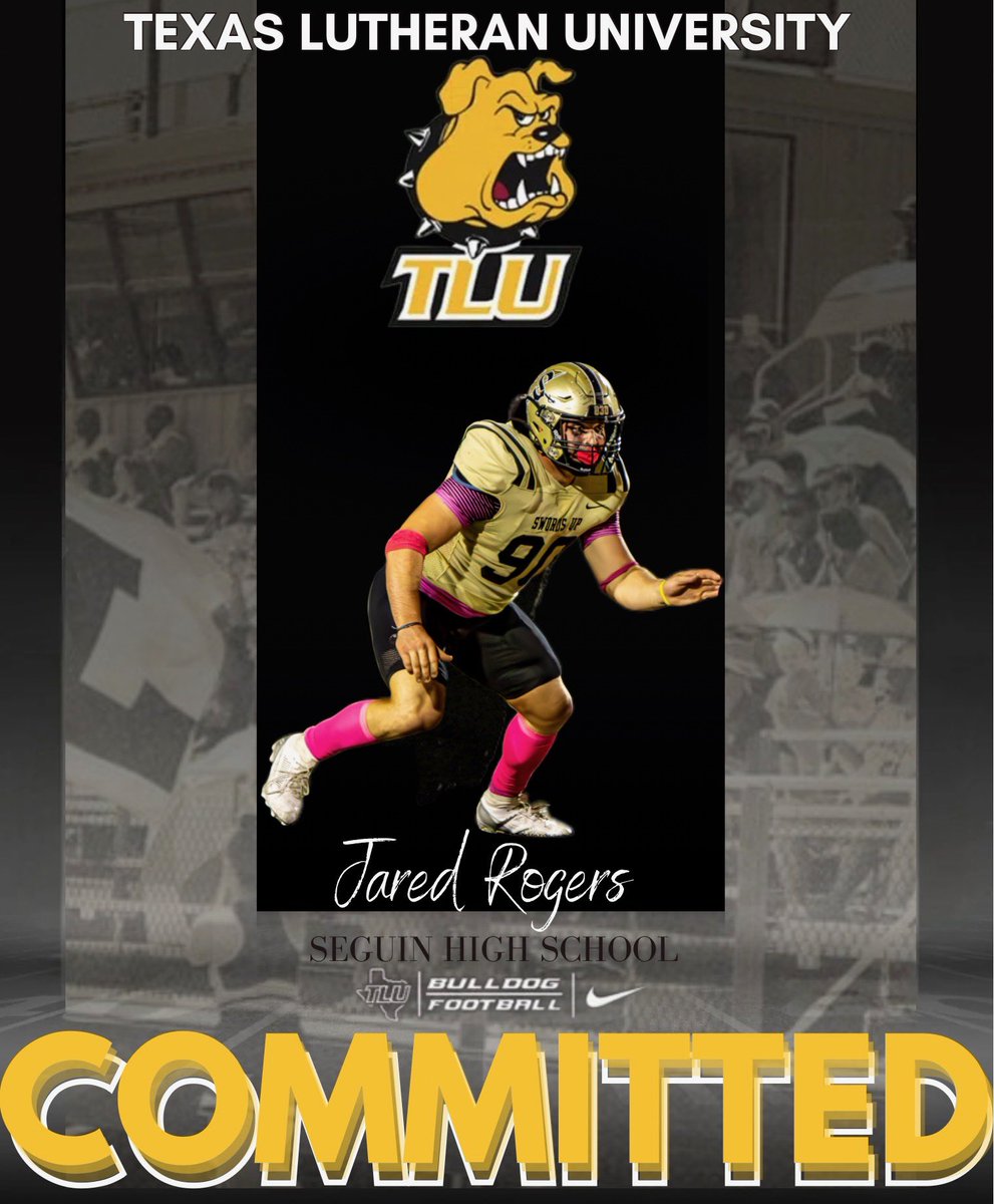 JaredRo68807327's tweet photo. Blessed to be given the opportunity to proceed my football career. Proud to announce my commitment to @TLU_Football!
@Coach_GarciaJ @CoachBeauGrech @Seguin_Football @CoachErnGarcia @DaileyCraig https://t.co/pjMUoo0ojw