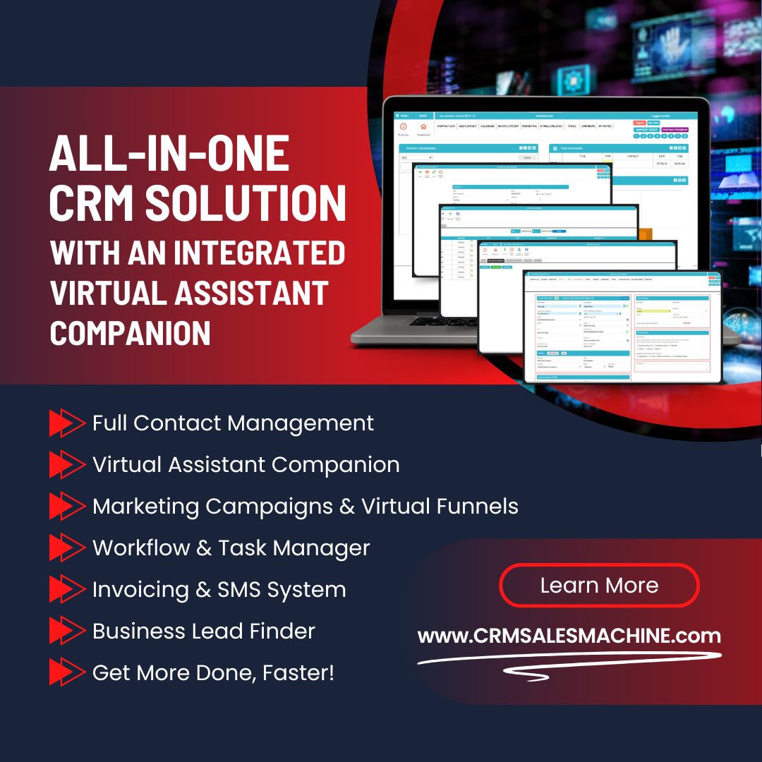 LMRINTL's tweet image. Stop wasting time with outdated systems. Our CRM is your ultimate partner in productivity. Streamline, connect, and grow like never before! Visit CRMSalesMachine.com today!

#CRM #CRMSoftware #CRMProgram #CRMSystem #CustomerRelationshipManagement