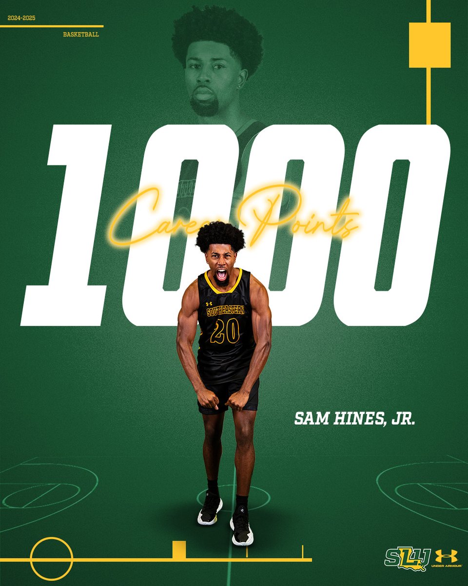 Congrats to Sam Hines, Jr. for scoring his 1,000th career point as a D1 student-athlete

#LionUp