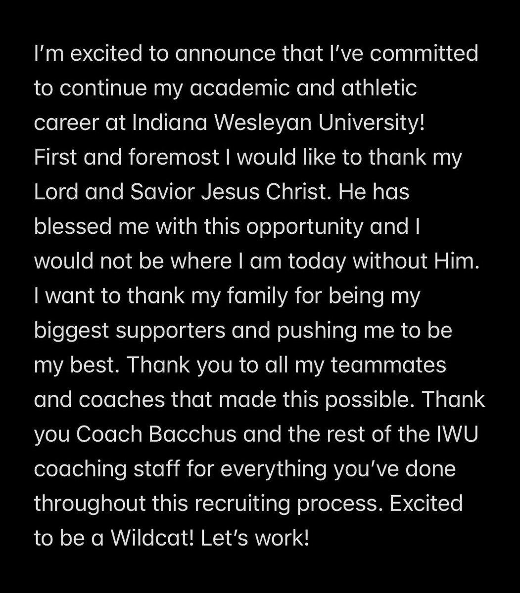 1000% Committed!
<a href="/CoachEppley/">Chad Eppley</a> <a href="/NRCoachClark/">Nick Clark</a> <a href="/CoachBacchusIWU/">Devin Bacchus</a> <a href="/Coach_Rode/">Andrew Rode</a> <a href="/IndWesleyan_FB/">Indiana Wesleyan FB</a> <a href="/PrepRedzoneIN/">Prep Redzone Indiana</a>