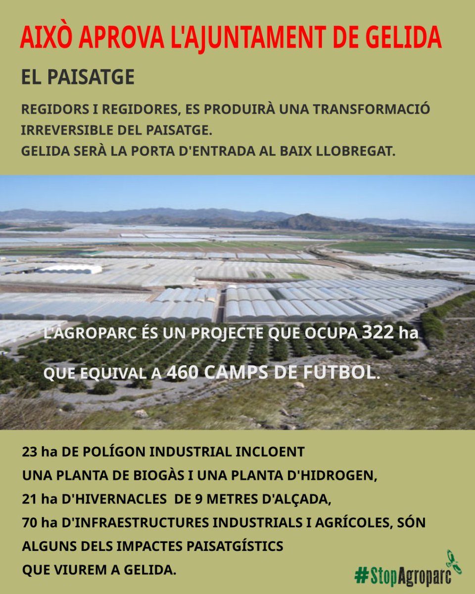 stopagroparc's tweet image. Això aprova l&apos;ajuntament de Gelida.