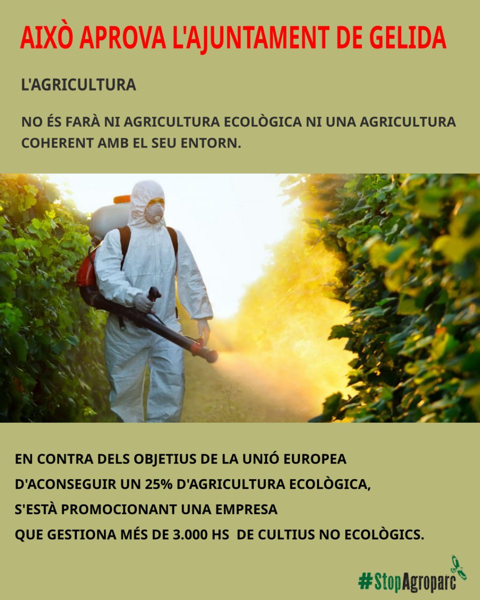 stopagroparc's tweet image. Això aprova l&apos;ajuntament de Gelida.