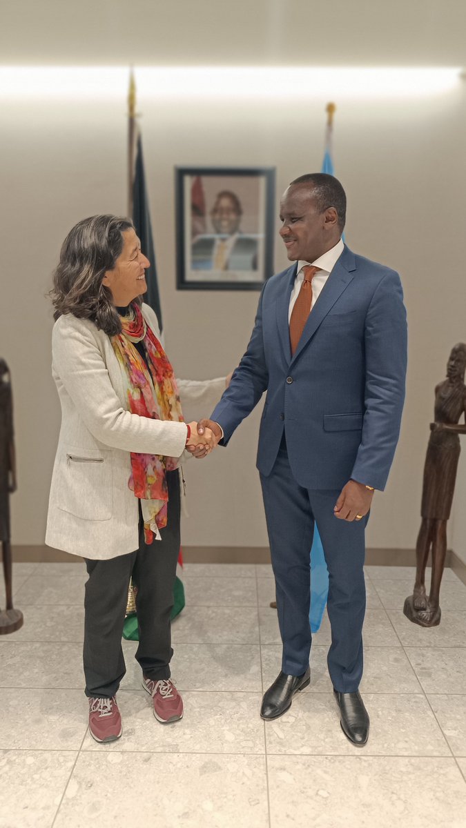 KenyaMissionUN's tweet photo. 1/2: Ms. Janti  Soeripto, President &amp; CEO of @SavetheChildren, paid a courtesy visit to Amb. @eelokaale. Their meeting focused on the critical situations in Eastern DRC &amp; Haiti and ways to deepen collaboration to safeguard children’s welfare in these volatile regions @SaveCEO_US https://t.co/KIxlRsPwwU
