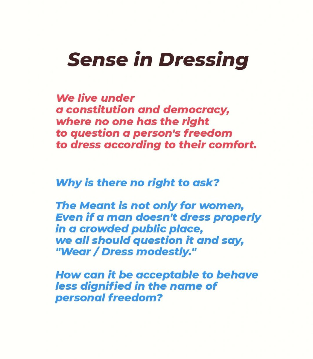 muja4872's tweet photo. #SenseInDressing 

Why is there no right to ask?

#dressing #dress #feminism #equality #genderequality #equalrights #feminist #freedom #modestlook #dignified https://t.co/BDOaxliKCA