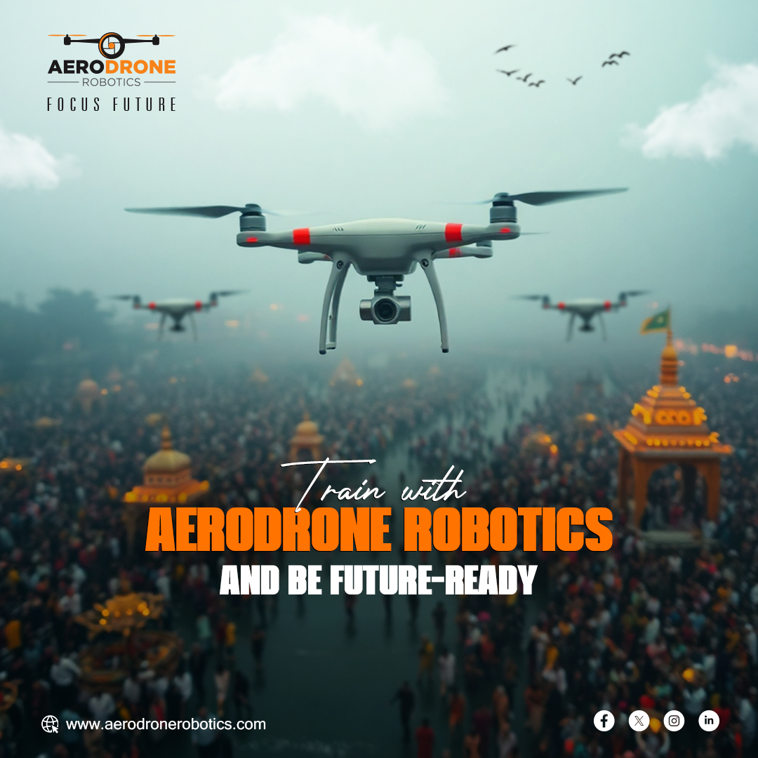 AerodroneR's tweet image. Drones at #Mahakumbh 2025!
Want to be part of this technological shift?
Enroll in #AerodroneRobotics Certified #DroneTrainingPrograms and master the skills needed to lead in cutting-edge #dronetechnology for real-world applications
#Mahakumbh2025 #dronepilot #DGCAApproved #Drone